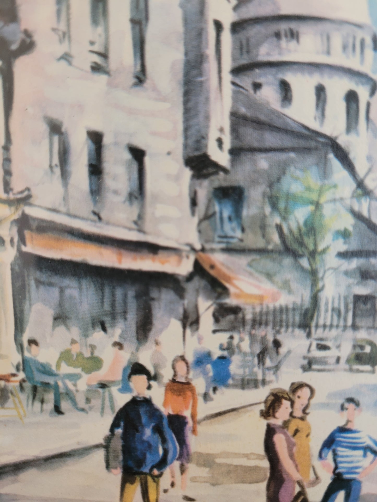 Hochwertiger Kunstdruck Stadtleben in Paris der 1960er Jahre