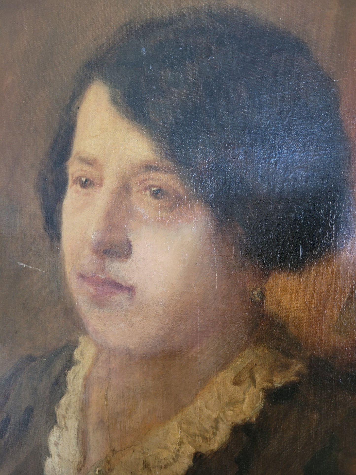 Ölgemälde eines anmutigen Porträts einer Frau in edlem, zeitlosen Stil