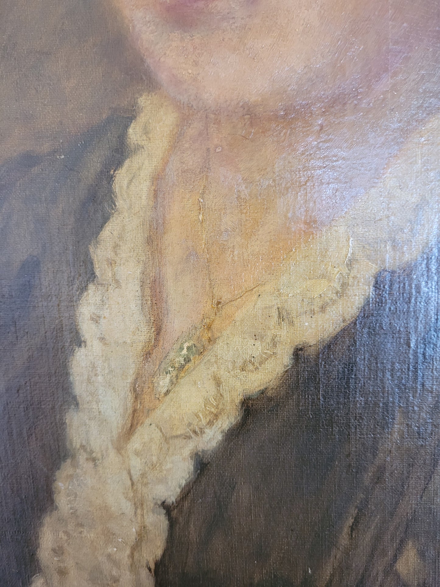 Ölgemälde eines anmutigen Porträts einer Frau in edlem, zeitlosen Stil