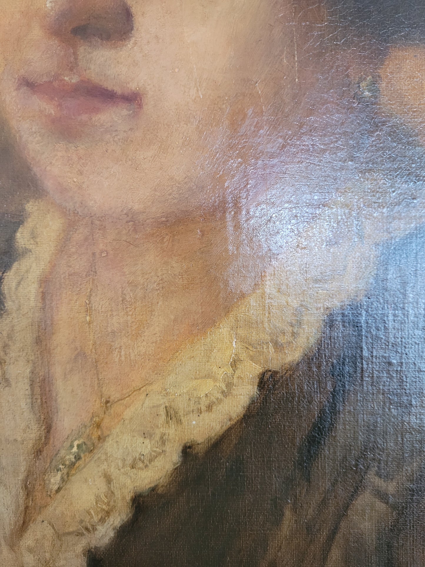 Ölgemälde eines anmutigen Porträts einer Frau in edlem, zeitlosen Stil