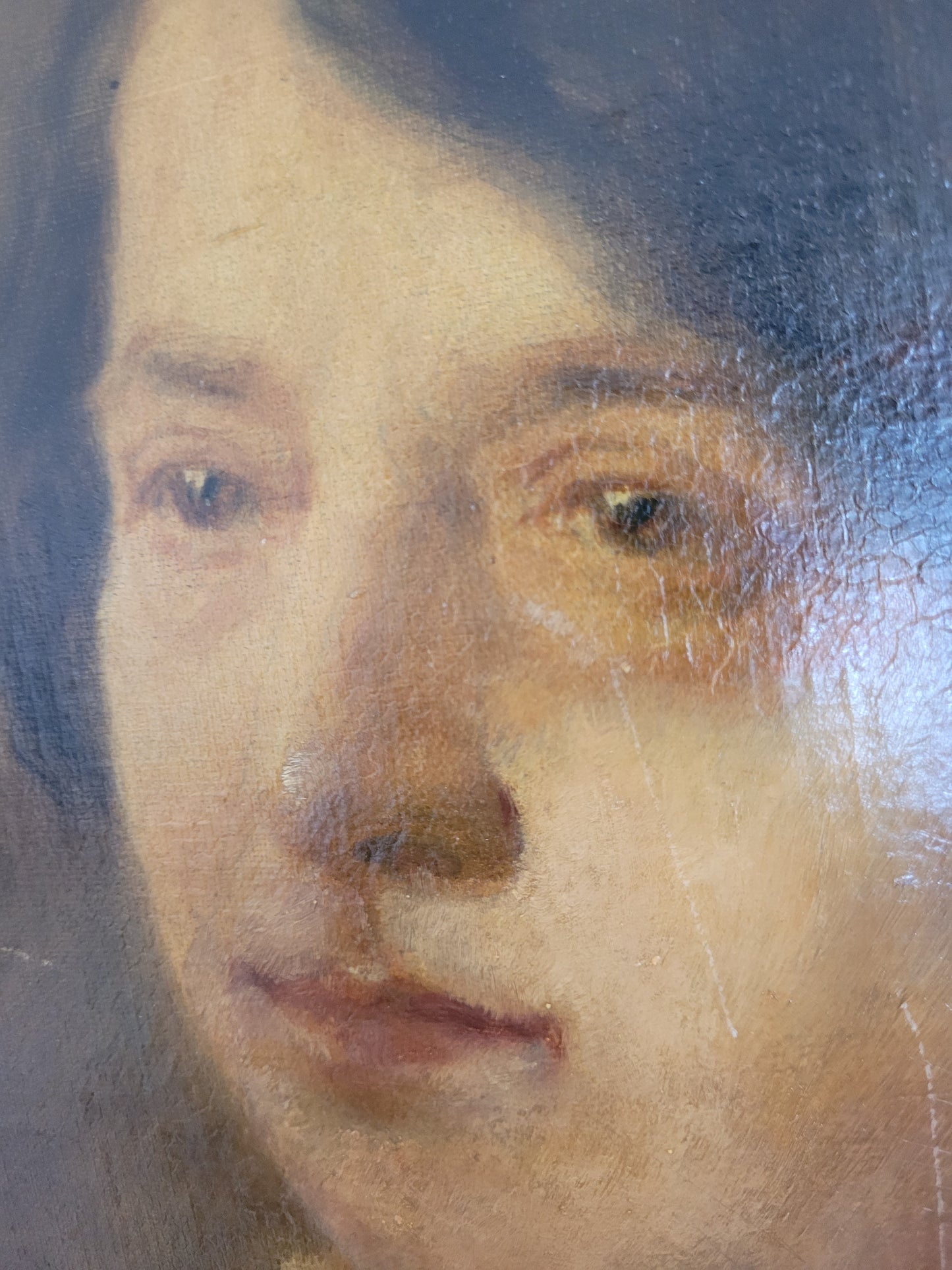 Ölgemälde eines anmutigen Porträts einer Frau in edlem, zeitlosen Stil