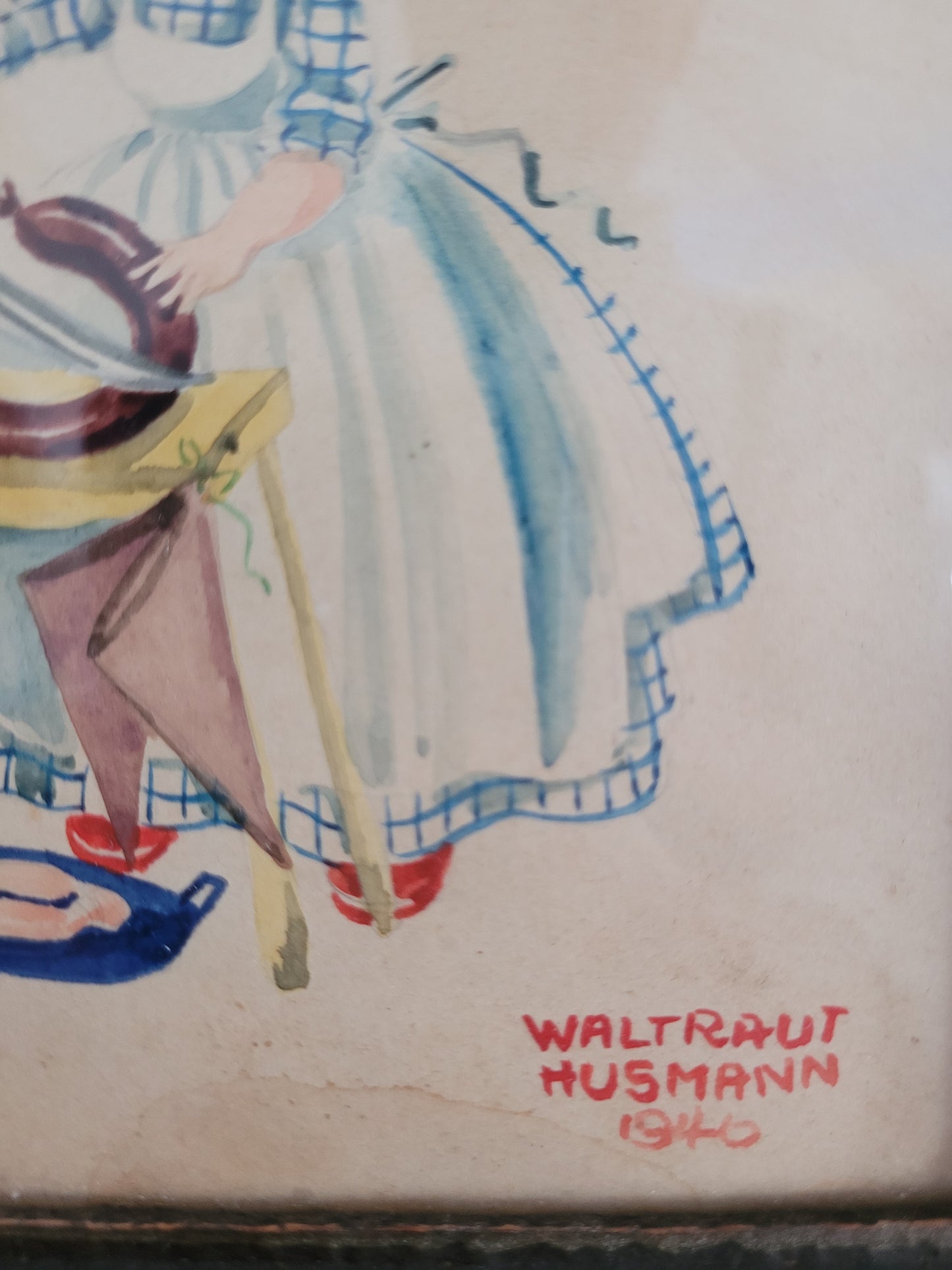 Waltraut Husmann (1940) Malerei Gemälde Alltagssituationen