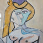 Nach Pablo Picasso (1881-1973) Ölgemälde Mädchen mit Haube