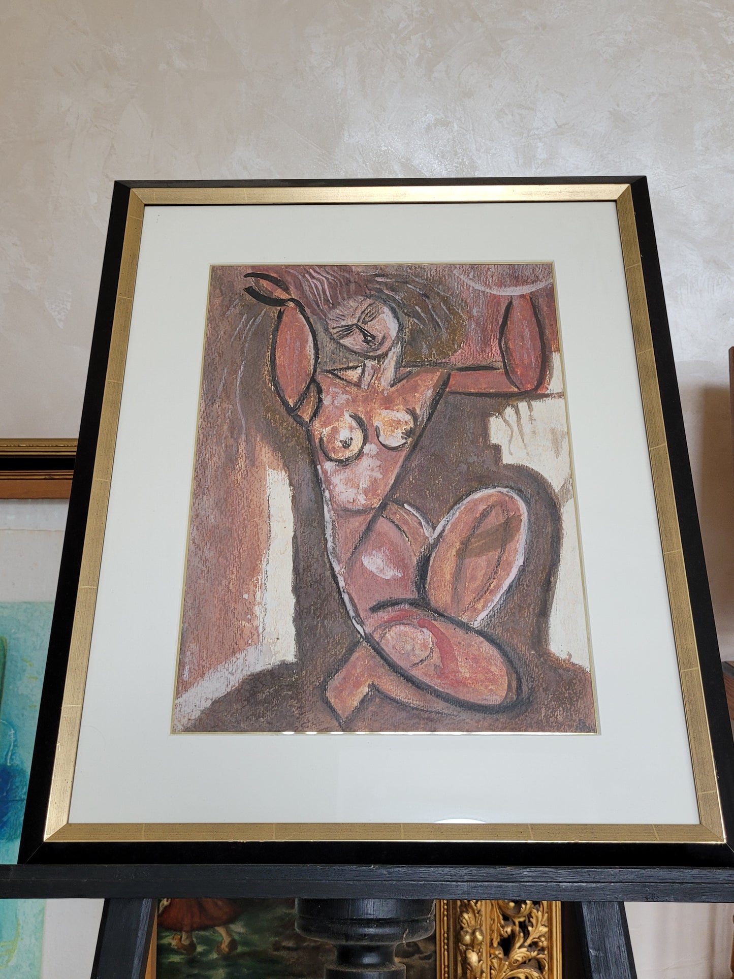 Nach Amedeo Modigliani (1884-1920) Ölgemälde Karyatide Akt