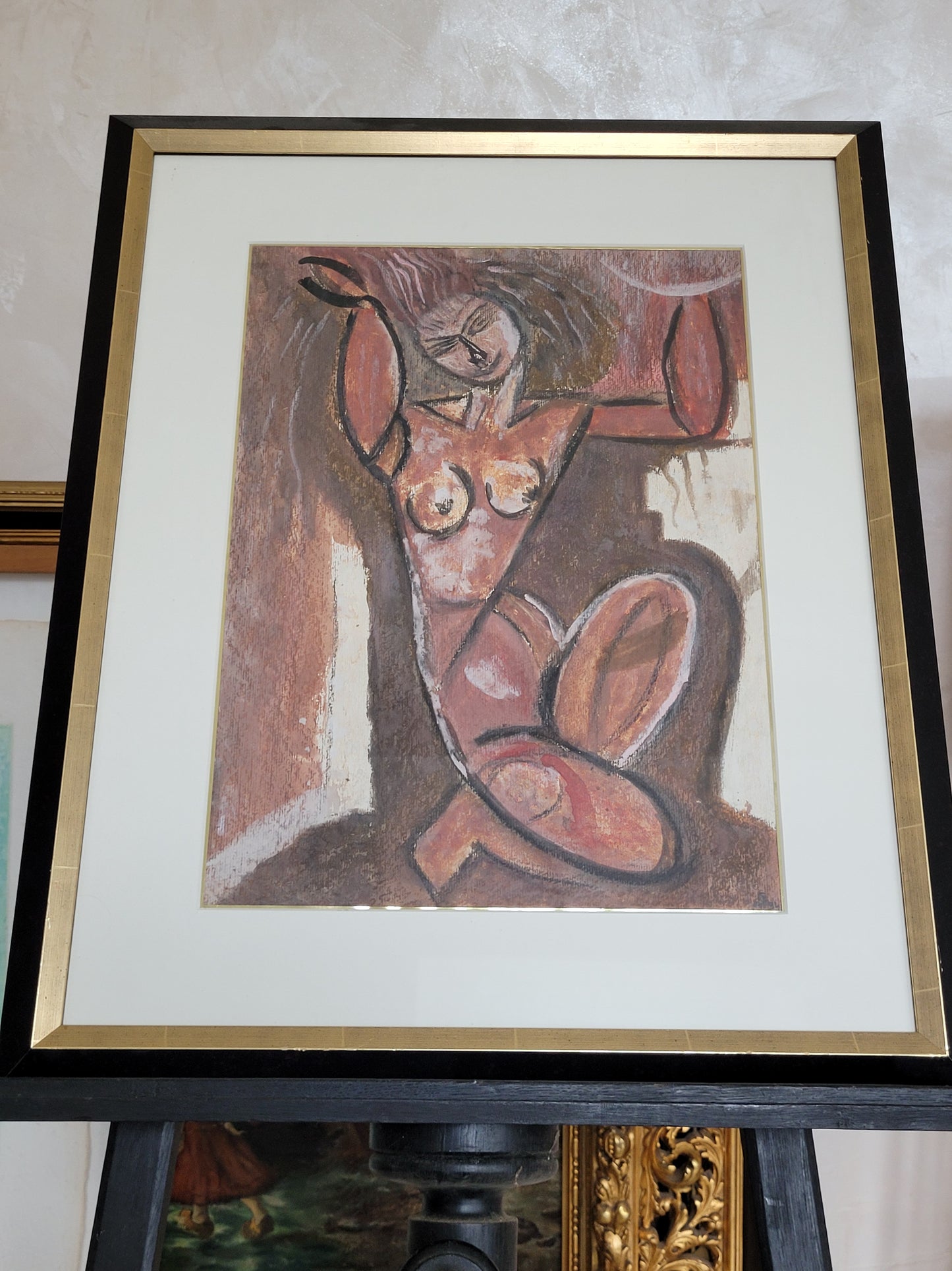 Nach Amedeo Modigliani (1884-1920) Ölgemälde Karyatide Akt