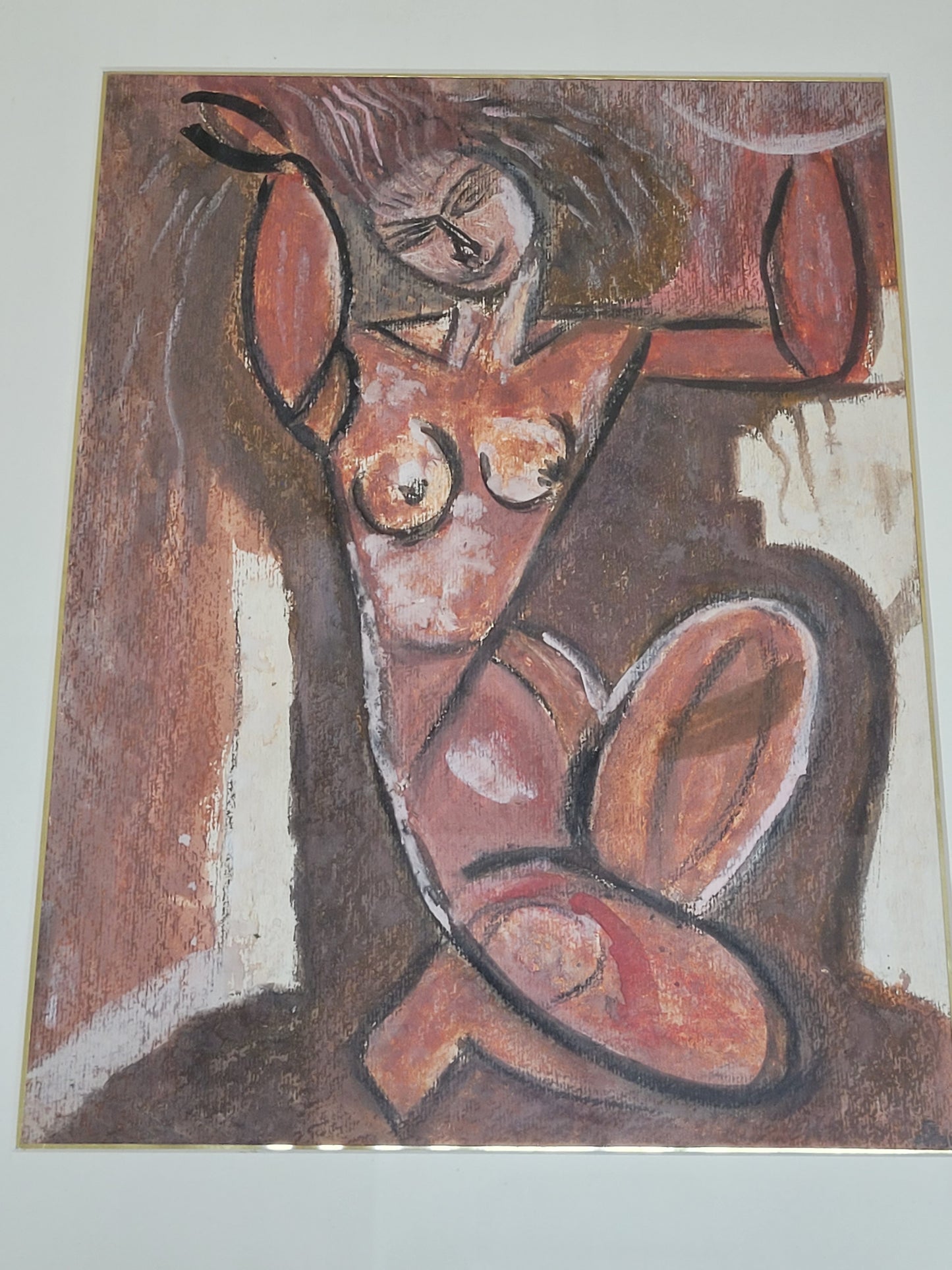 Nach Amedeo Modigliani (1884-1920) Ölgemälde Karyatide Akt