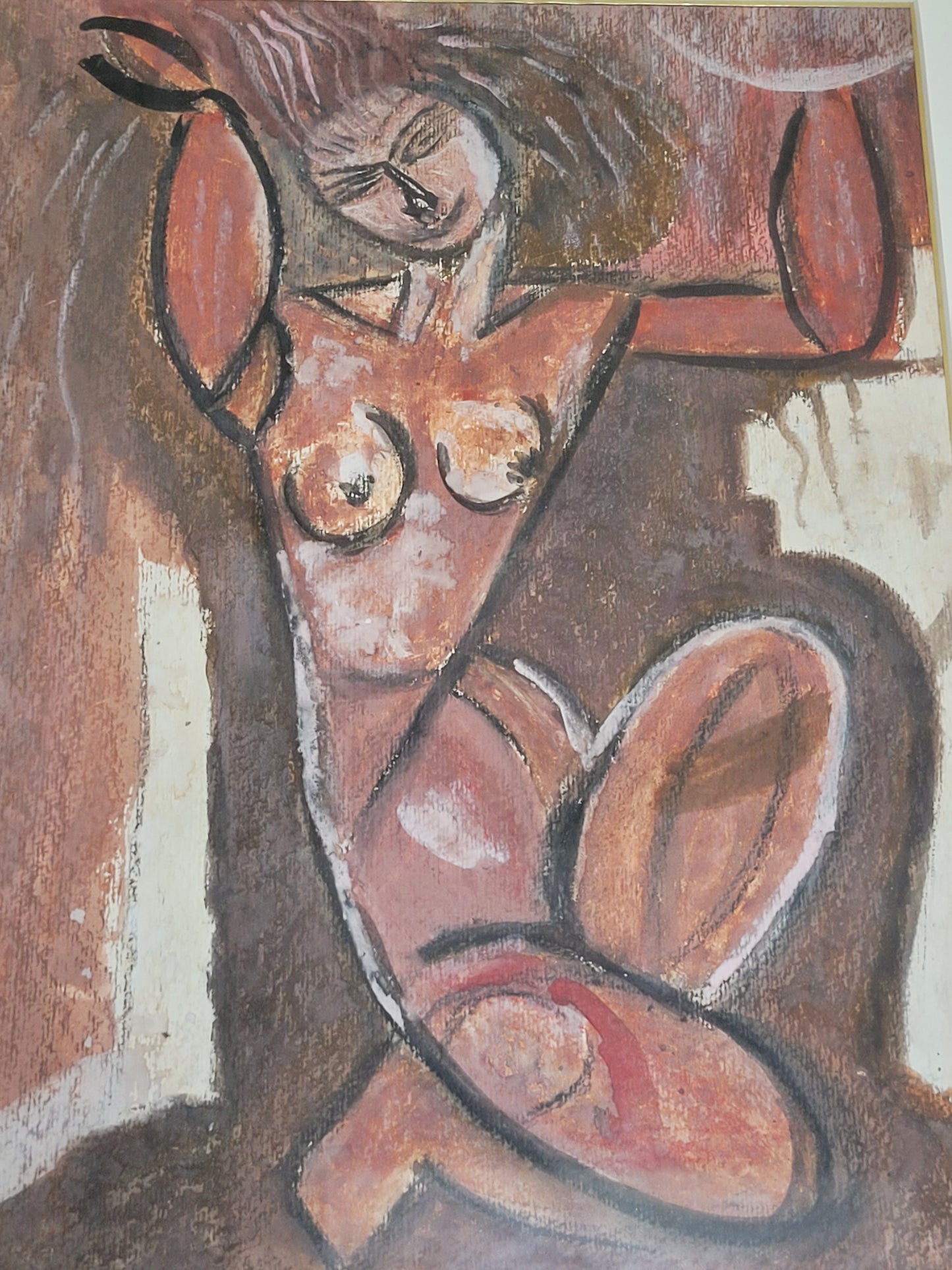 Nach Amedeo Modigliani (1884-1920) Ölgemälde Karyatide Akt