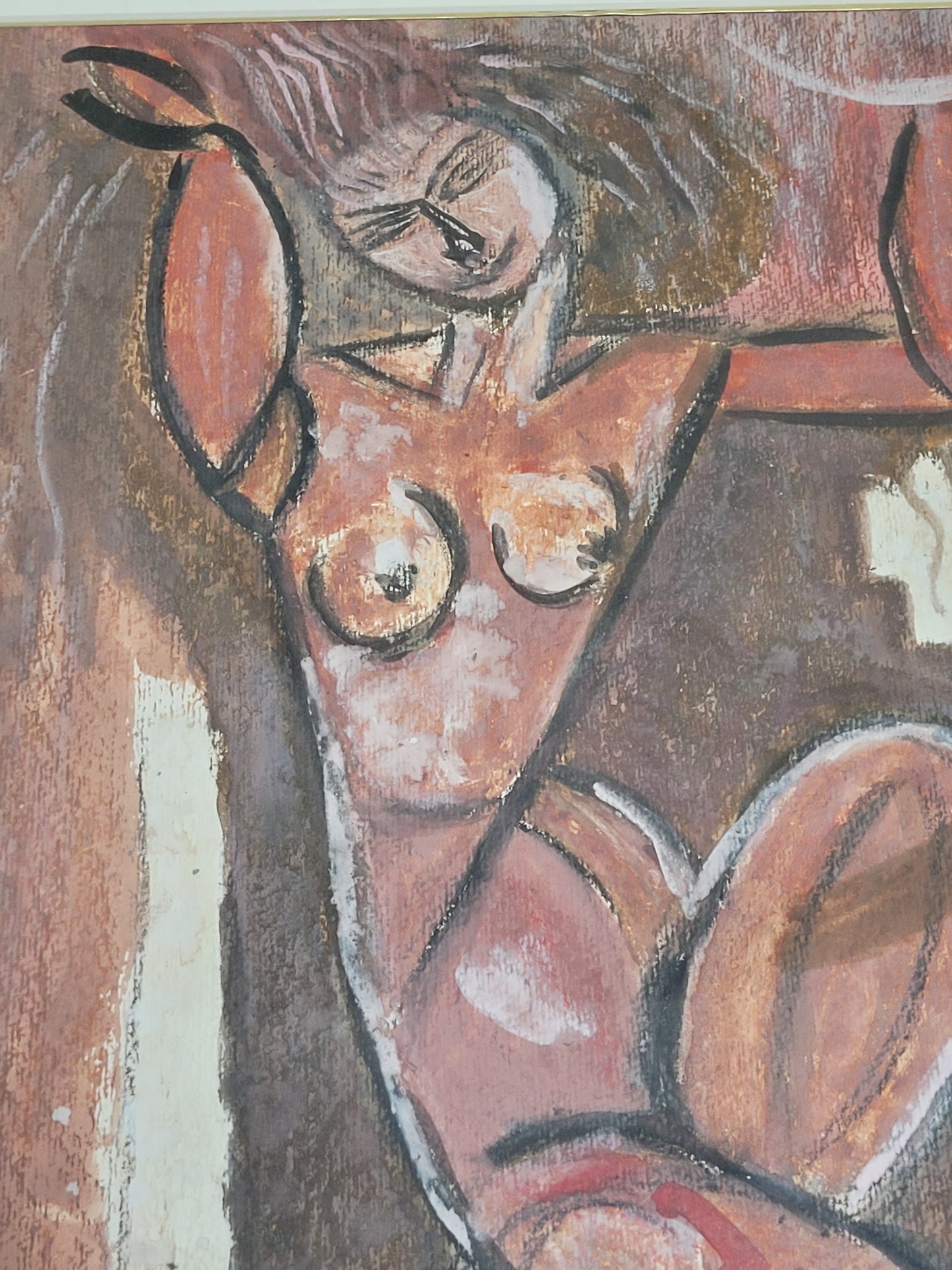 Nach Amedeo Modigliani (1884-1920) Ölgemälde Karyatide Akt