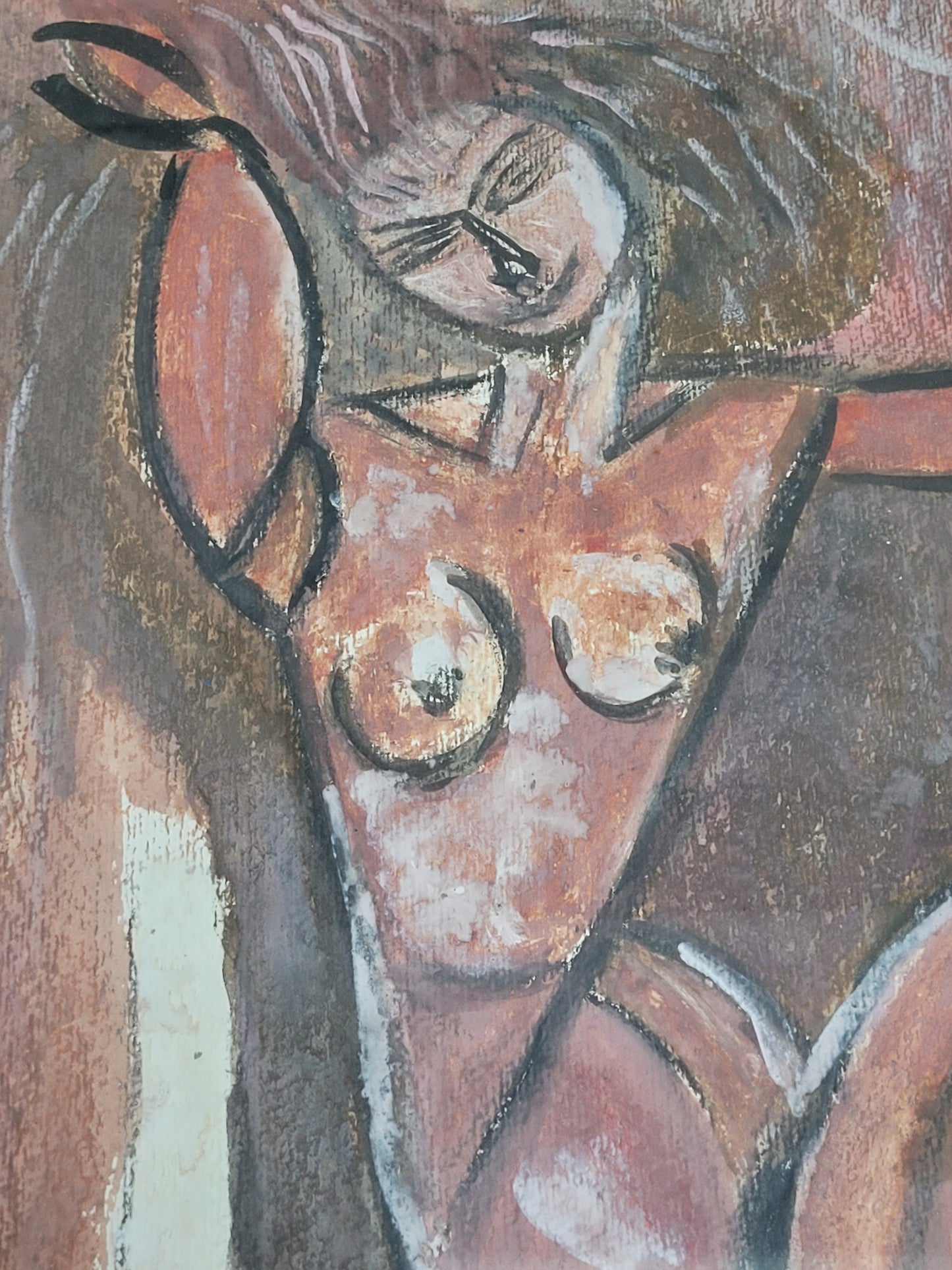 Nach Amedeo Modigliani (1884-1920) Ölgemälde Karyatide Akt