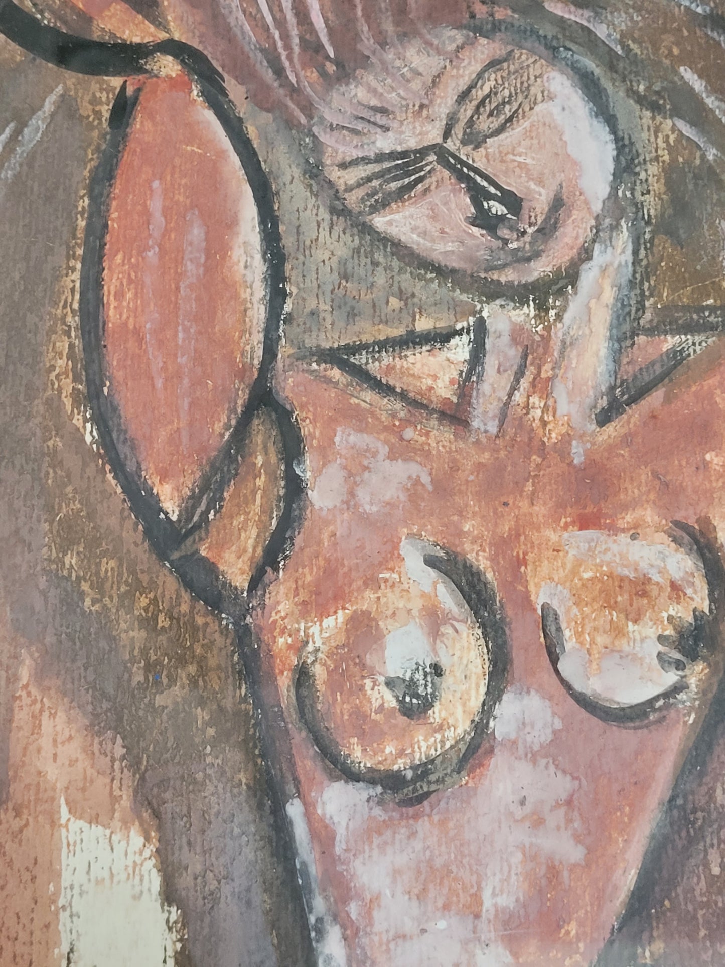 Nach Amedeo Modigliani (1884-1920) Ölgemälde Karyatide Akt