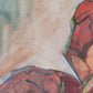 Nach Egon Schiele (1890-1918) Träumerische Eleganz in Rot 86x56cm