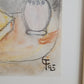 Monogramm GF (1995) Original Lithographie JEUNE FEMME du CAMBODGE