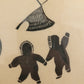 Agnes Nanogak (1925-2001) Original Grafik Alltag im Inuit-Dorf