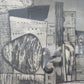 Rudolf Kügler (1921-2013) Grafik Post War Abstrakte Industrielandschaft