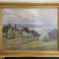 Georg Röder (1867-1958) Ölgemälde Landschaft im Rheintal 60x72cm