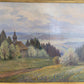 Georg Röder (1867-1958) Ölgemälde Landschaft im Rheintal 60x72cm