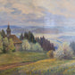 Georg Röder (1867-1958) Ölgemälde Landschaft im Rheintal 60x72cm