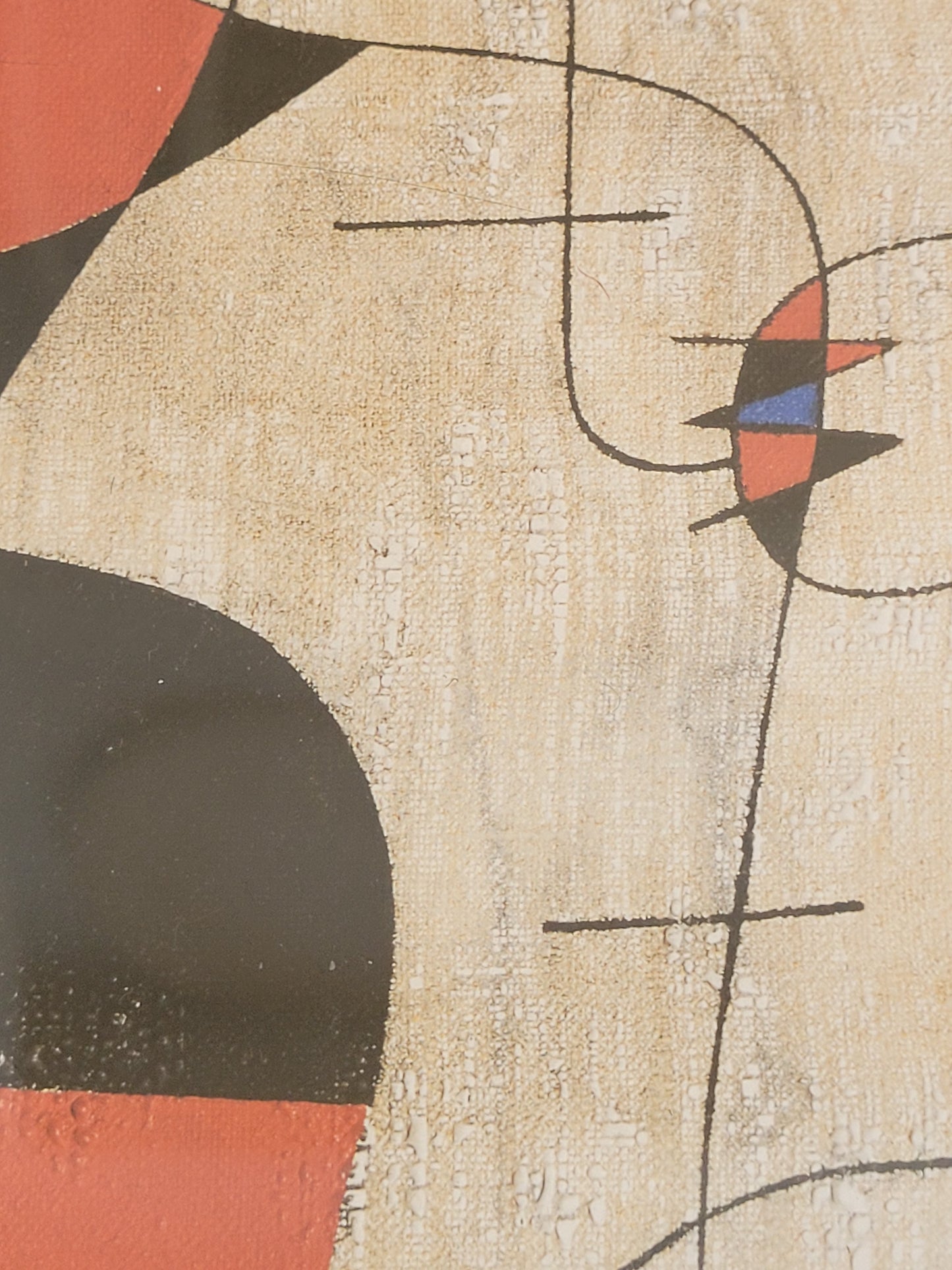 Joan Miró (1893-1983) Hochwertige Grafik Personen und Hund vor Sonne