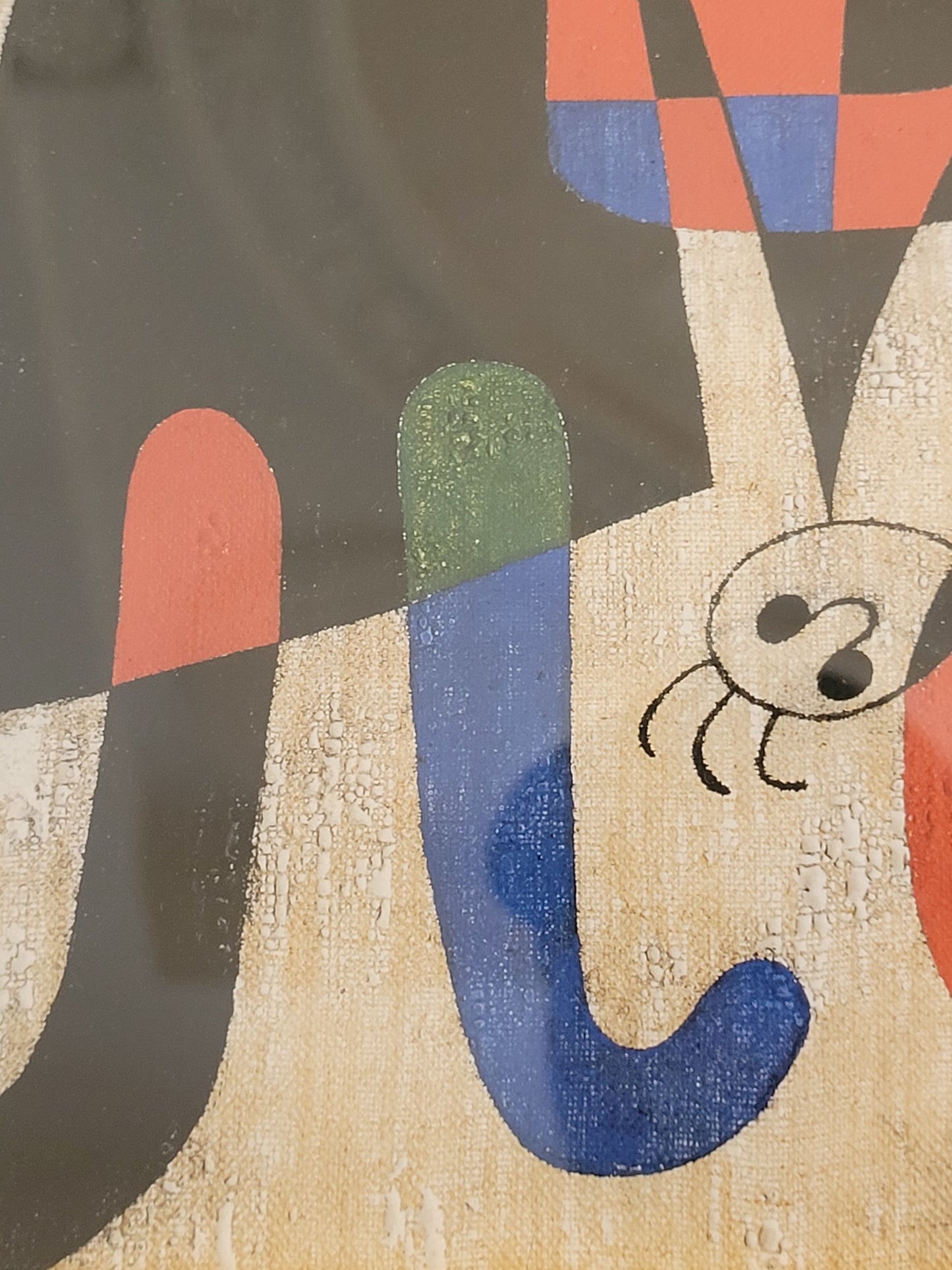 Joan Miró (1893-1983) Hochwertige Grafik Personen und Hund vor Sonne