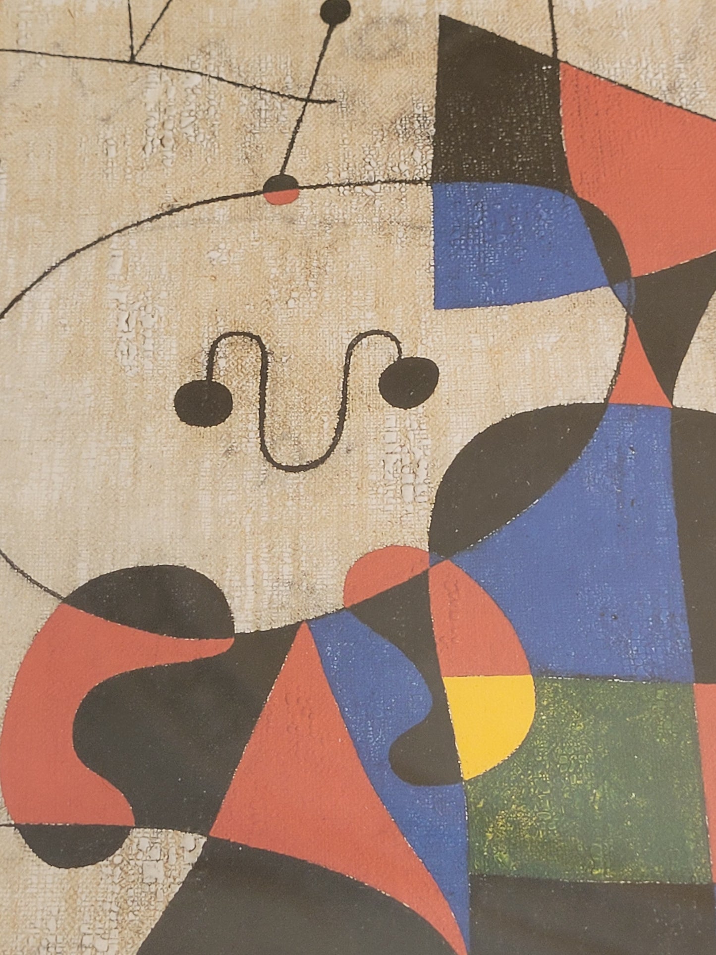 Joan Miró (1893-1983) Hochwertige Grafik Personen und Hund vor Sonne