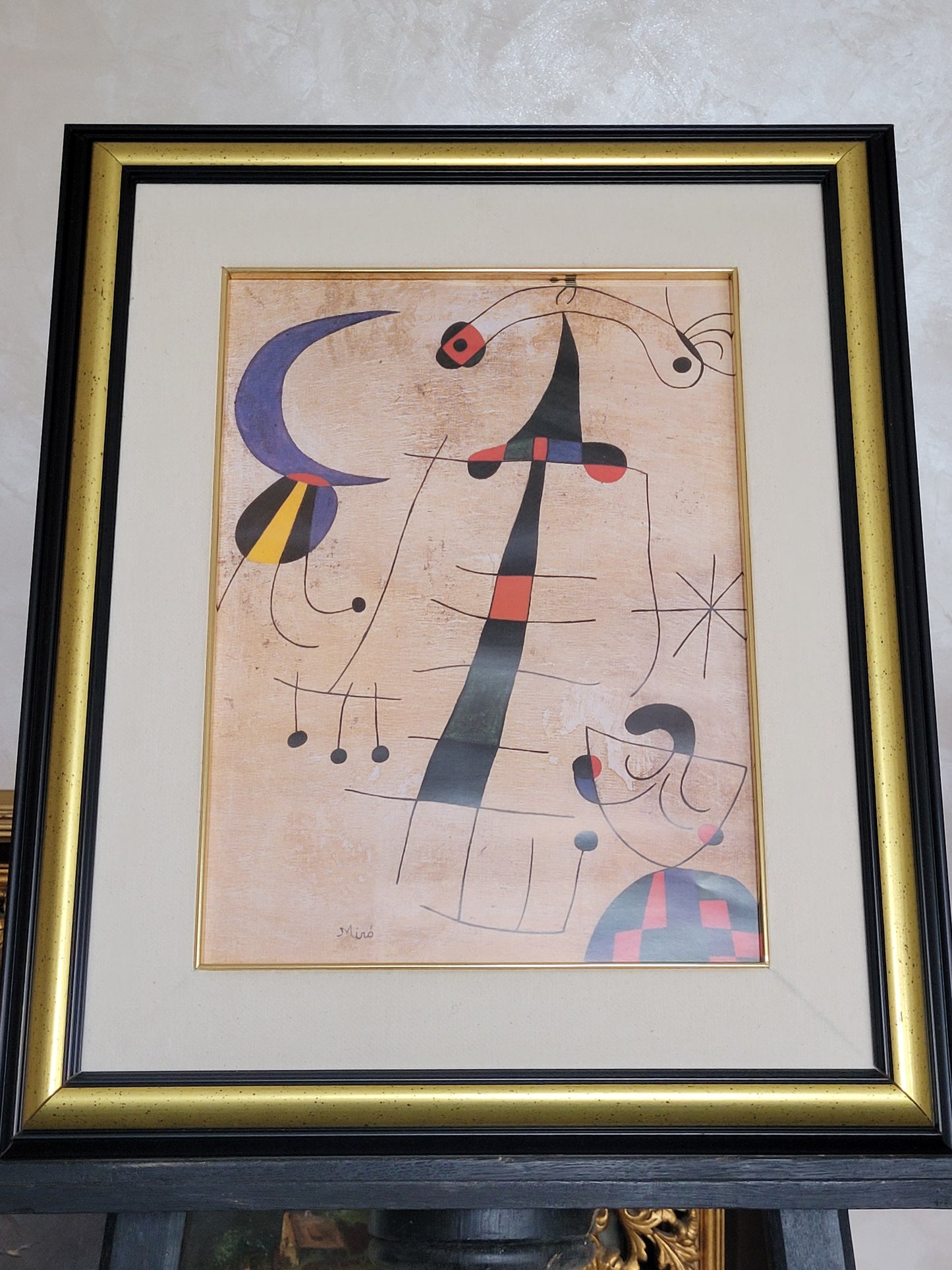 Joan Miró (1893-1983) Hochwertige Grafik Klage der Liebenden 60x50cm