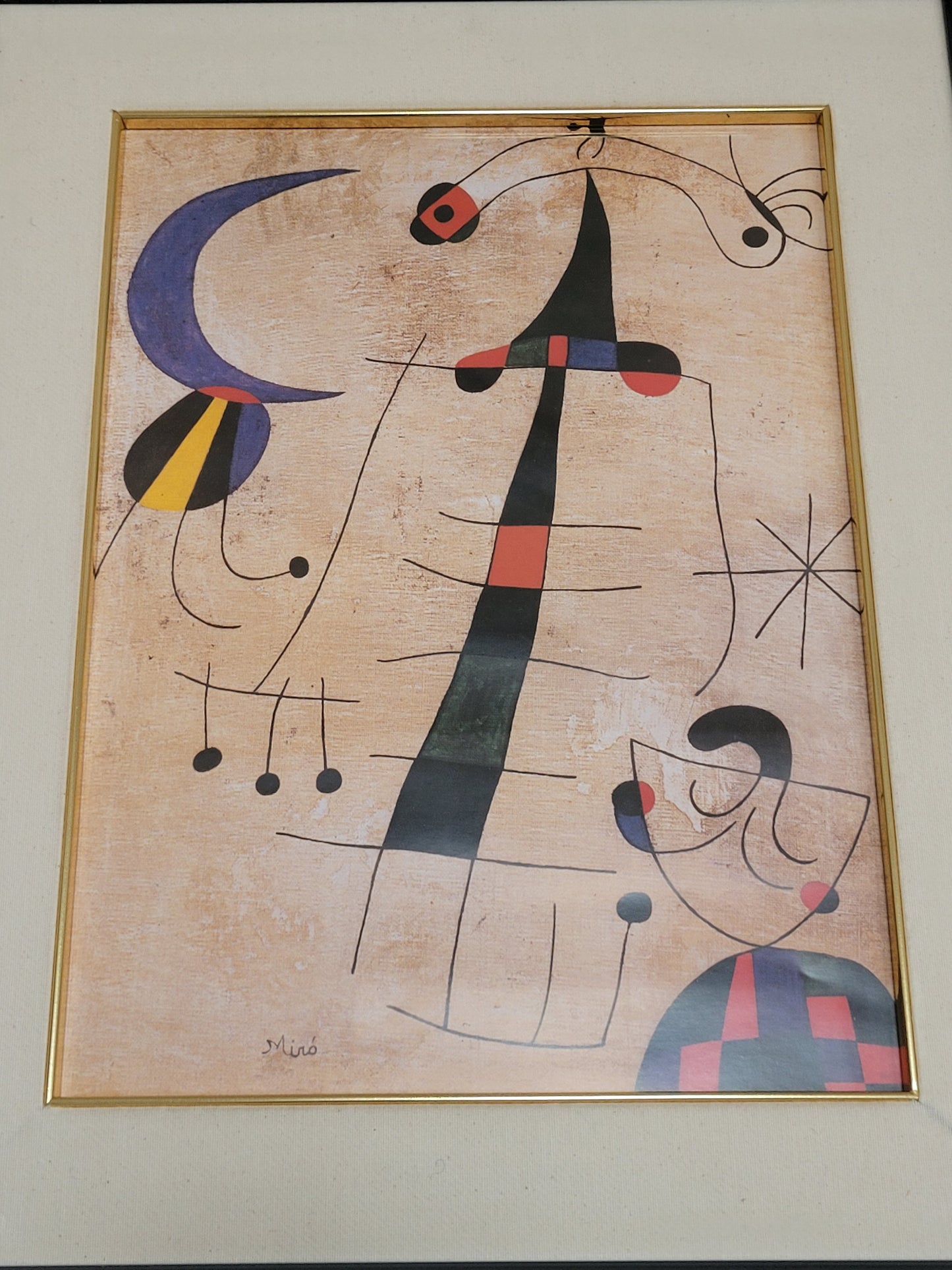 Joan Miró (1893-1983) Hochwertige Grafik Klage der Liebenden 60x50cm