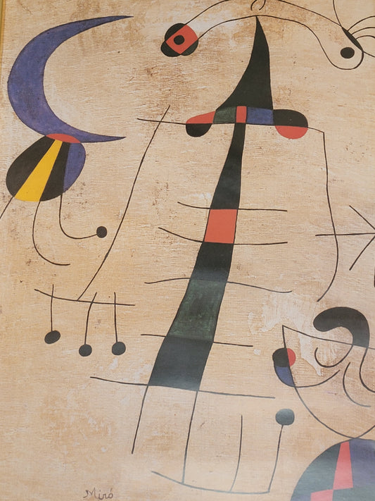 Joan Miró (1893-1983) Hochwertige Grafik Klage der Liebenden 60x50cm