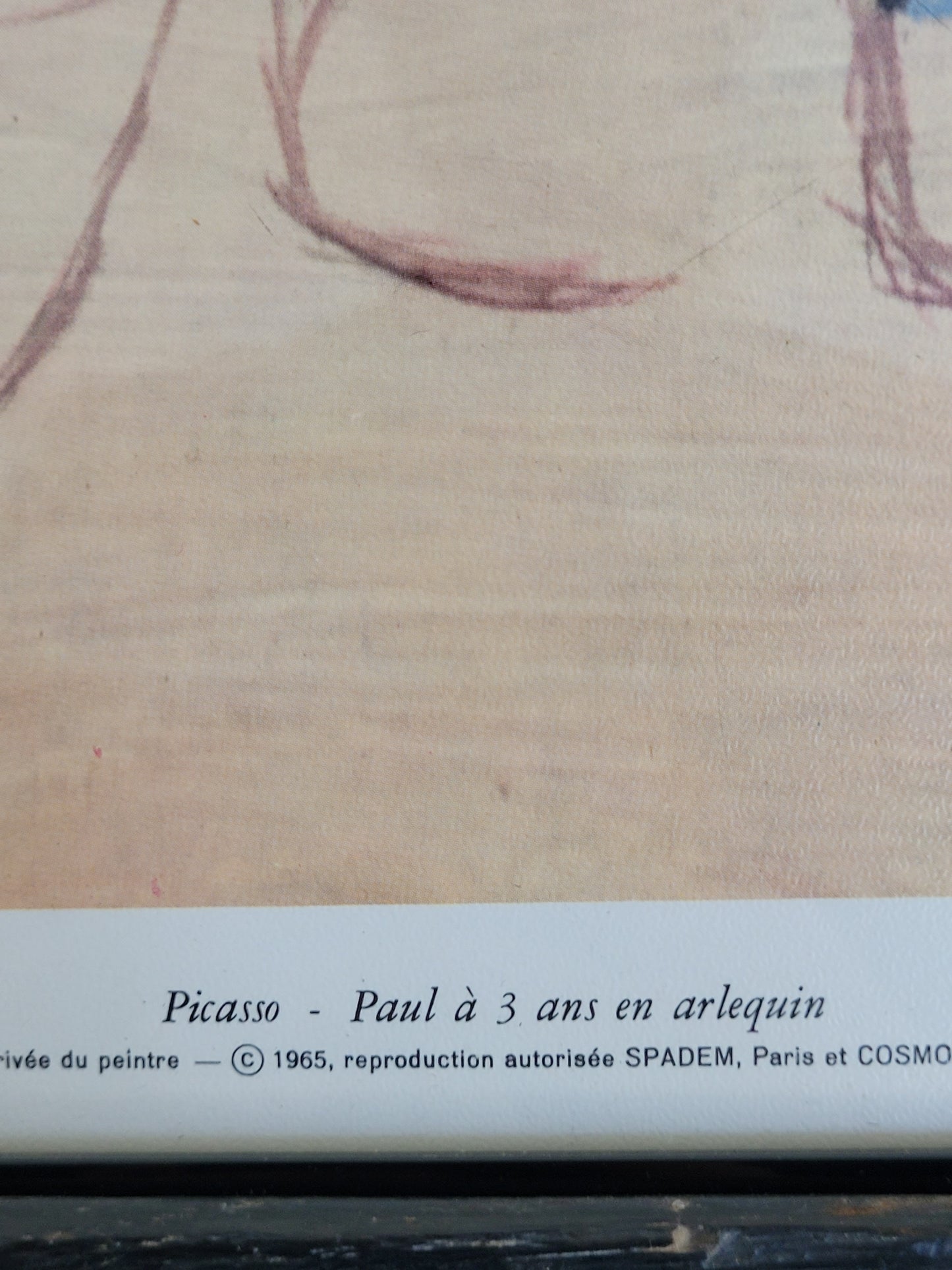 Pablo Picasso (1881-1973) Hochwertiger Kunstdruck Paul als Harlekin