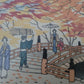 Takeji Asano (1900-1998) Original Farbholzschnitt Takao, Kyoto im Herbst