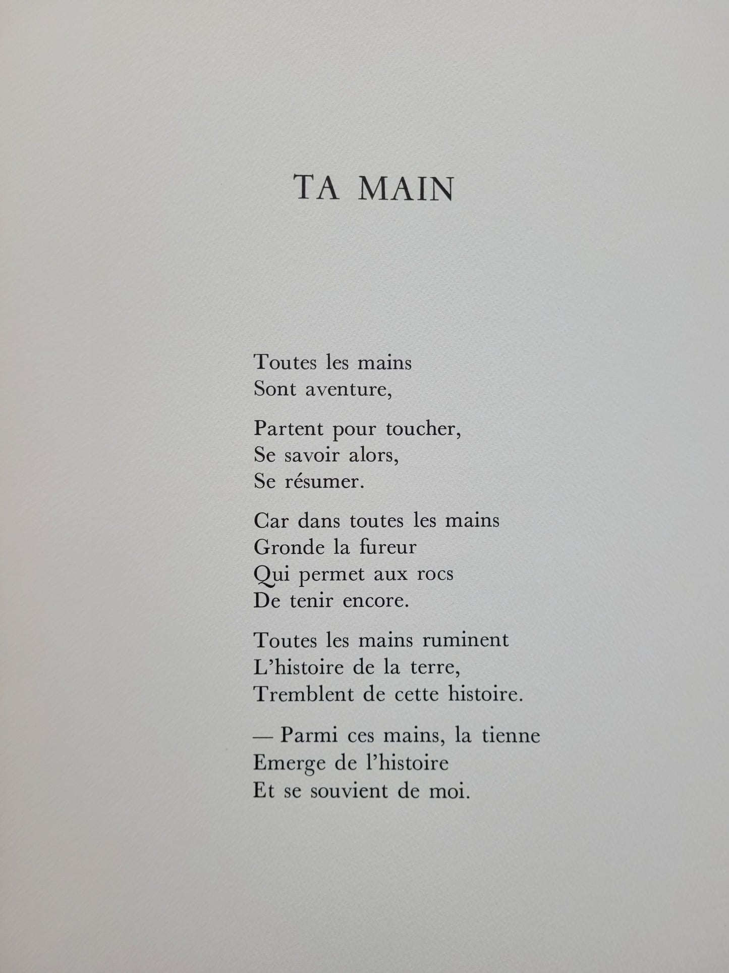 Raoul Ubac (1910-1985) Farbradierung Ta Main (1962) inkl. Mappe