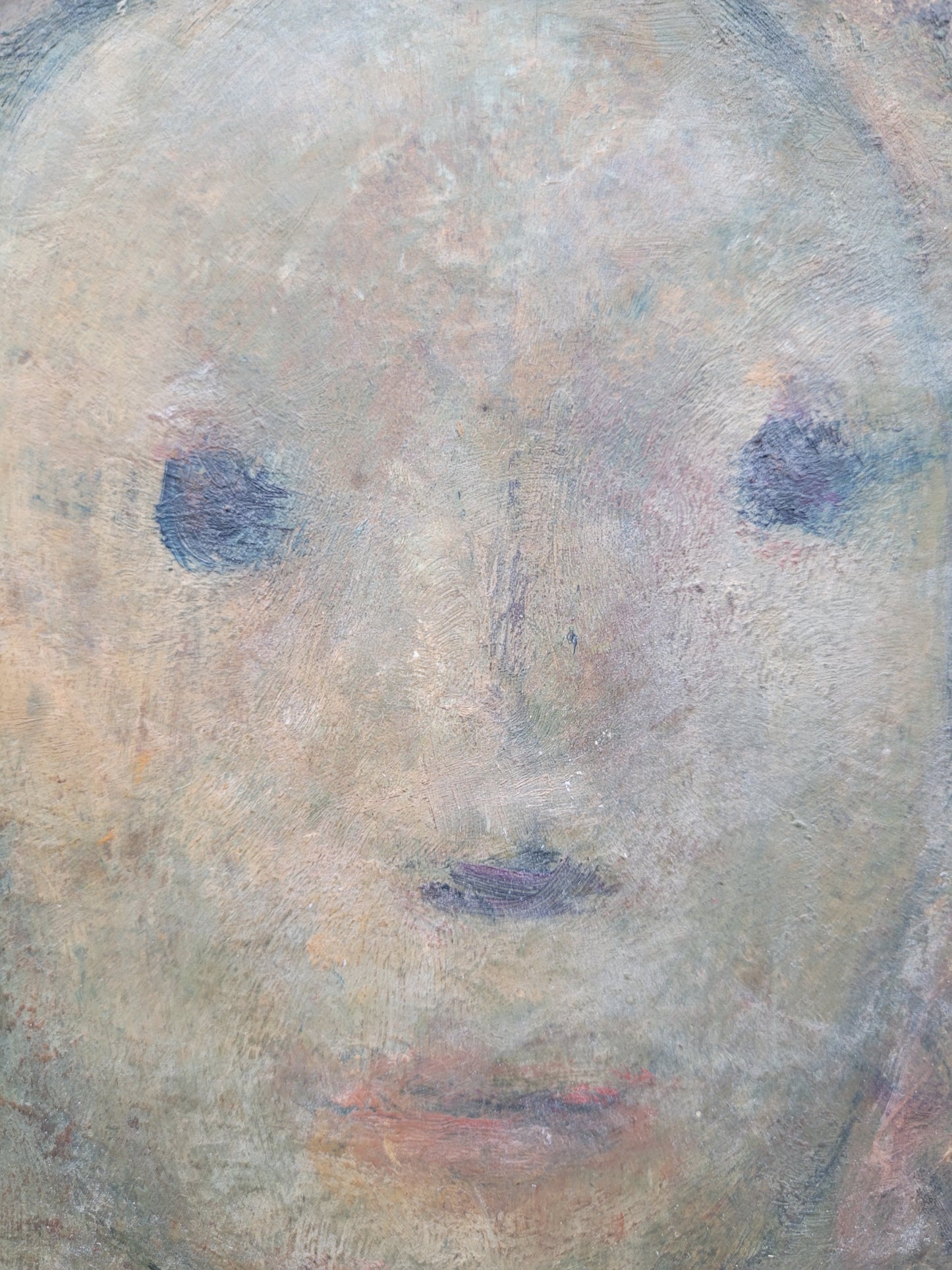 Mitteleuropäische Schule (XX) Interessantes Gemälde Porträt