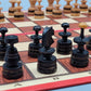 Schachspiel, 32 Handgeschnitzte Schachfiguren inklusive Spielbrett