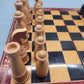 Retro Schachspiel 1950/-60er 32 Handgeschnitzte Figuren inkl. Brett