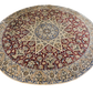 Feiner Handgeknüpfter Perser Orientteppich Nain aus Seide 145cm