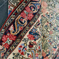 Feiner Handgeknüpfter Perser Bidjar Orientteppich mit Floralen Motiven 95X75cm