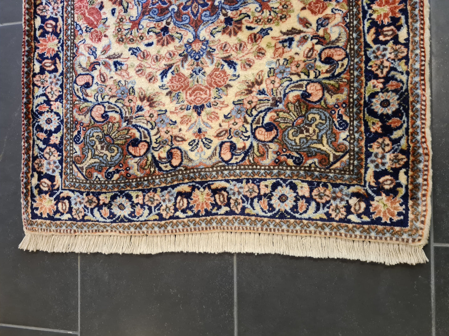 Feiner Handgeknüpfter Persischer Sarough Orientteppich 102X72cm