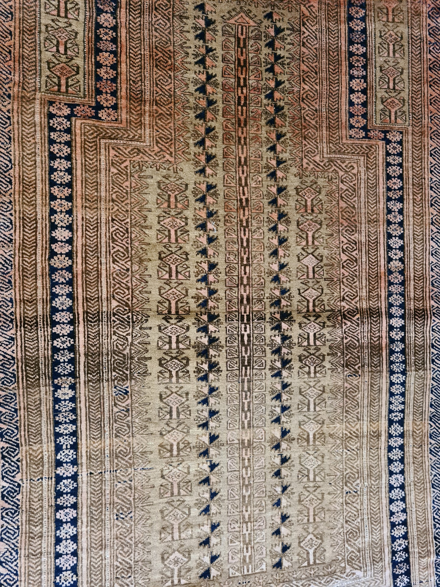Antiker Handgeknüpfter Perser Belutsch Orientteppich 140X92cm