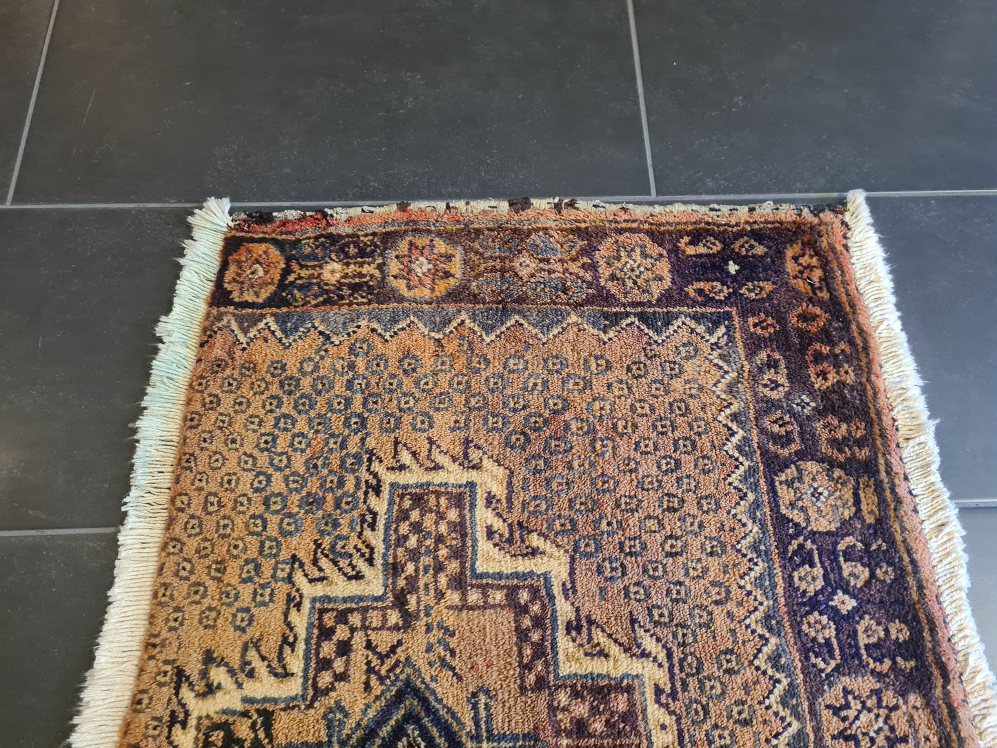 Handgeknüpfter Afshari Orientteppich Persische Handwerkskunst 91X63cm