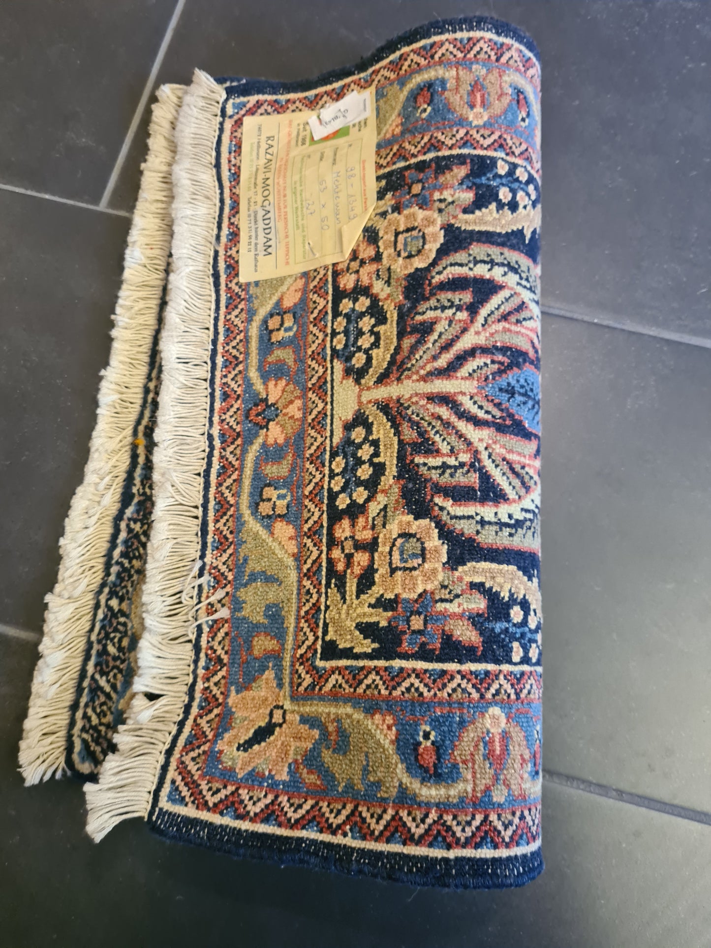 Feiner Handgeknüpfter Sarough Orientteppich – Persischer Teppich 53X53cm
