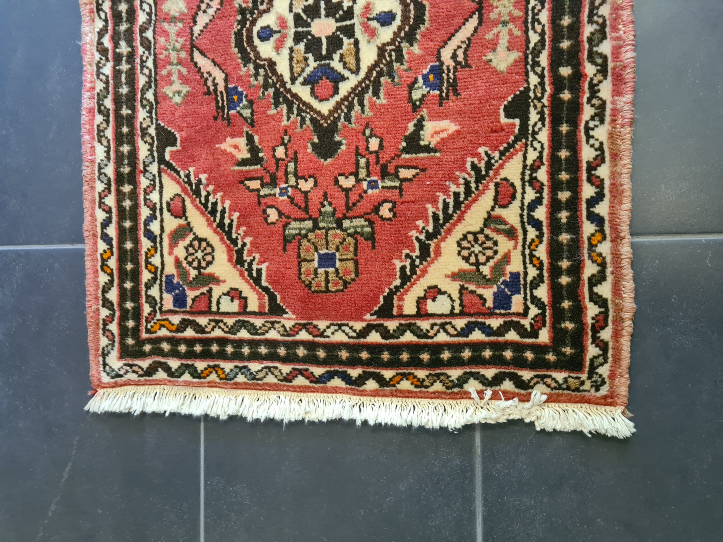 Antiker Handgeknüpfter Orientteppich – Hamadan Sarough Perser Teppich 76X60cm