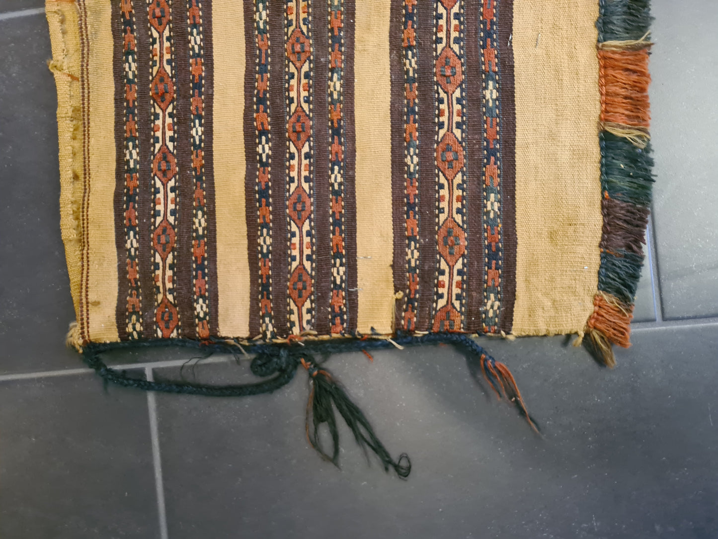 Antiker Handgeknüpfter Orientteppich – Turkman Teppich Tasche 95X49cm