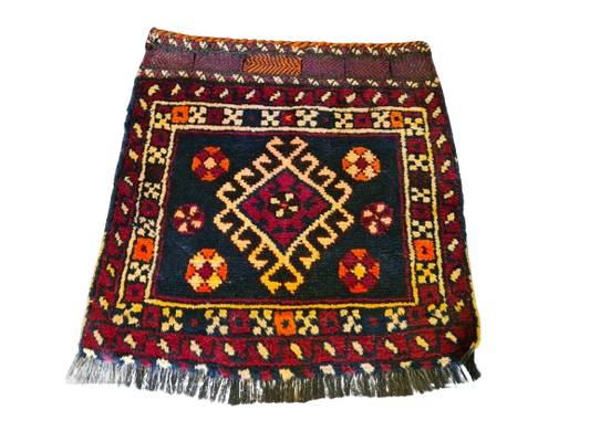 Antiker Handgeknüpfter Orientteppich – Shiraz Sammler Teppich 59X59cm