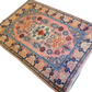 Antiker Handgeknüpfter Orientteppich – China Kasak Teppich 144X102cm
