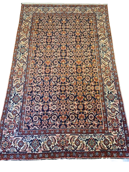 Edler Handgeknüpfter Orientteppich – Perser Bidjar Teppich 139X84cm