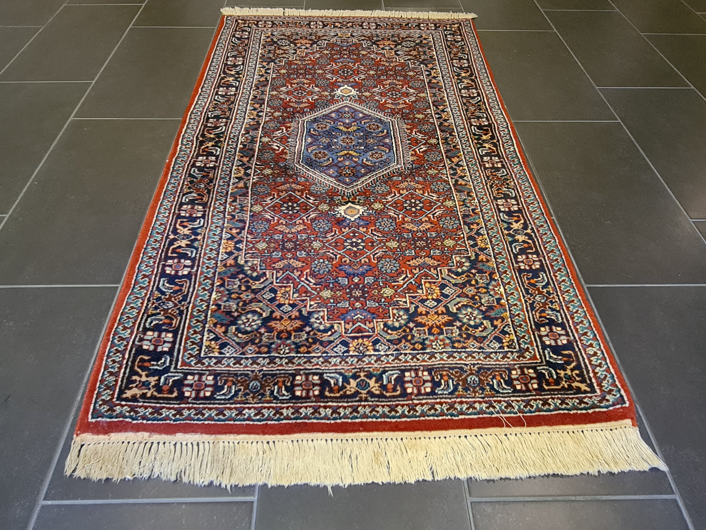 Edler Handgeknüpfter Orientteppich - Perser Bidjar Teppich 160X90cm