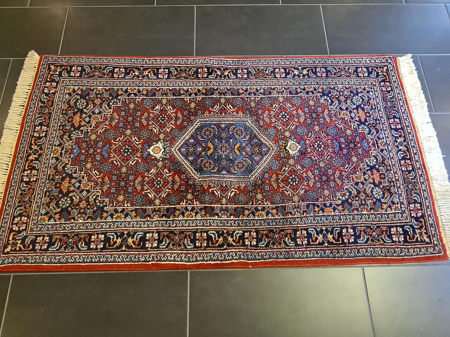 Edler Handgeknüpfter Orientteppich - Perser Bidjar Teppich 160X90cm