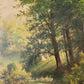 Ölgemälde Gemälde Waldlandschaft Europäische Schule (XX) 100x125cm