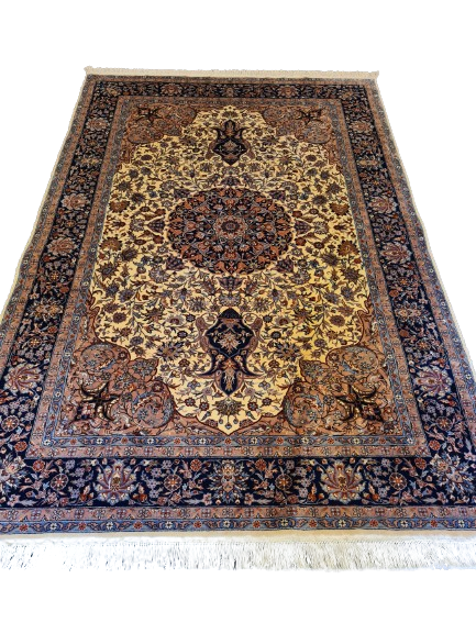 Königlicher Handgeknüpfter Orientteppich - Isfahan China Teppich 191X128cm