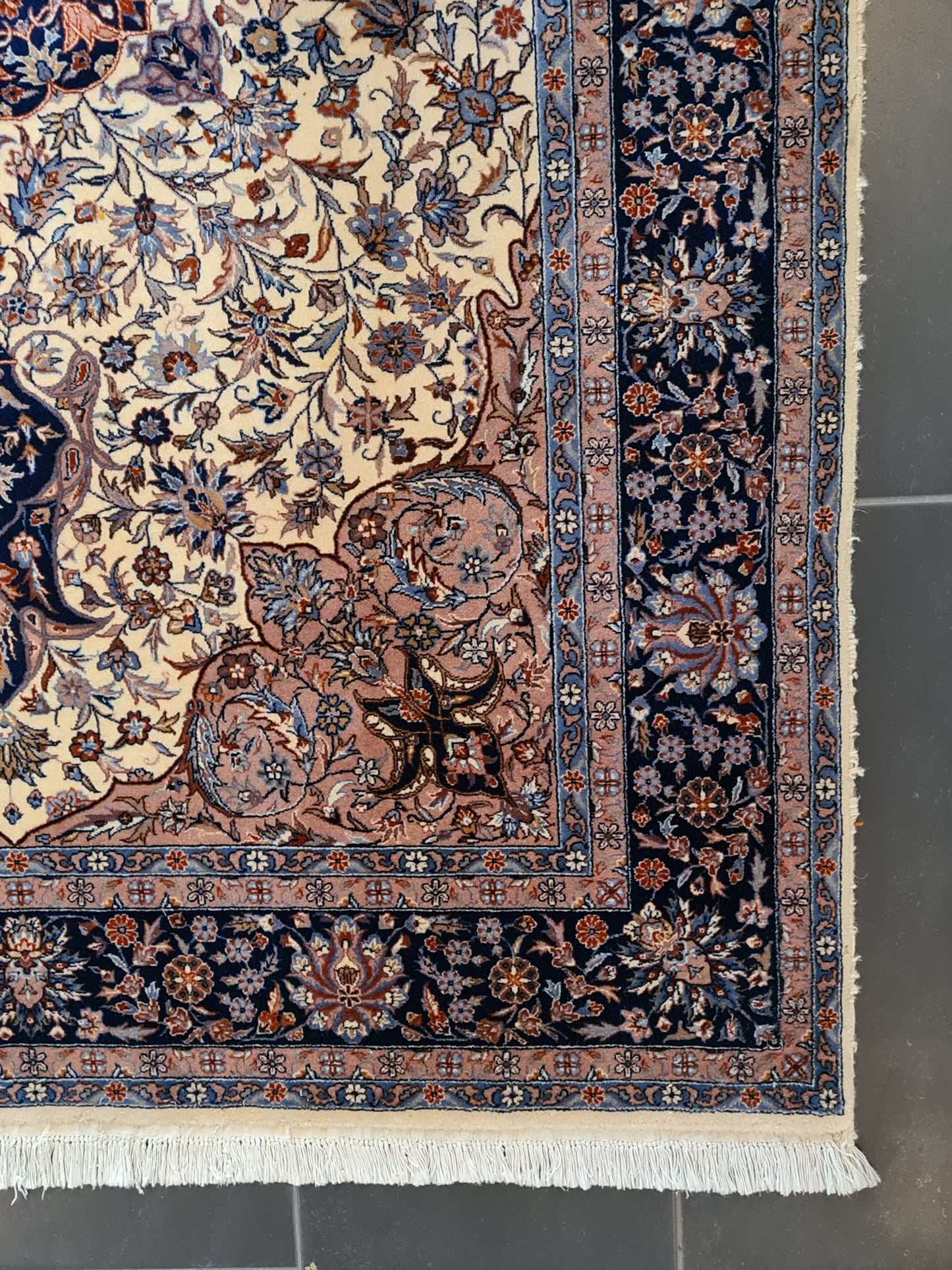 Königlicher Handgeknüpfter Orientteppich - Isfahan China Teppich 191X128cm