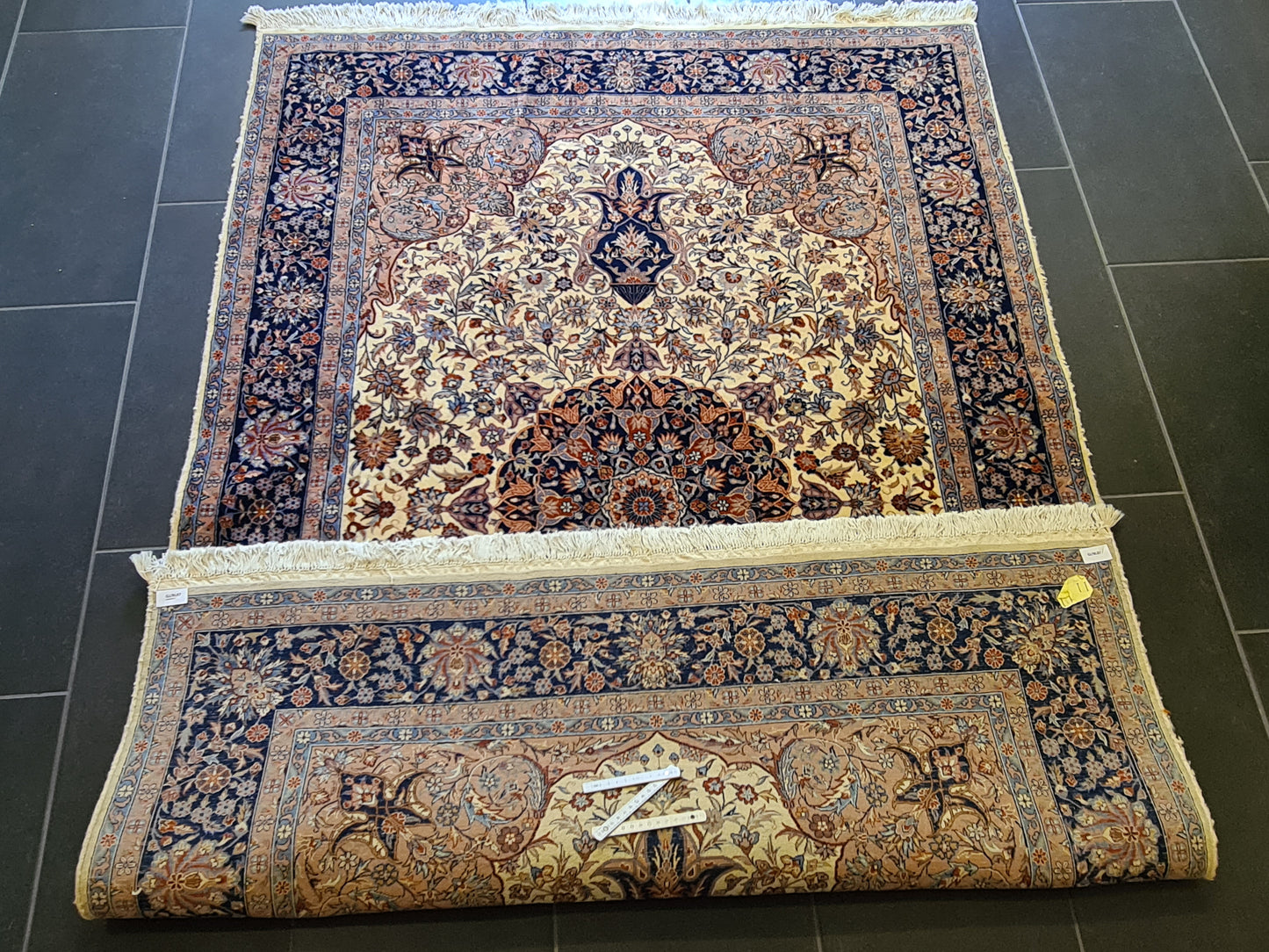 Königlicher Handgeknüpfter Orientteppich - Isfahan China Teppich 191X128cm